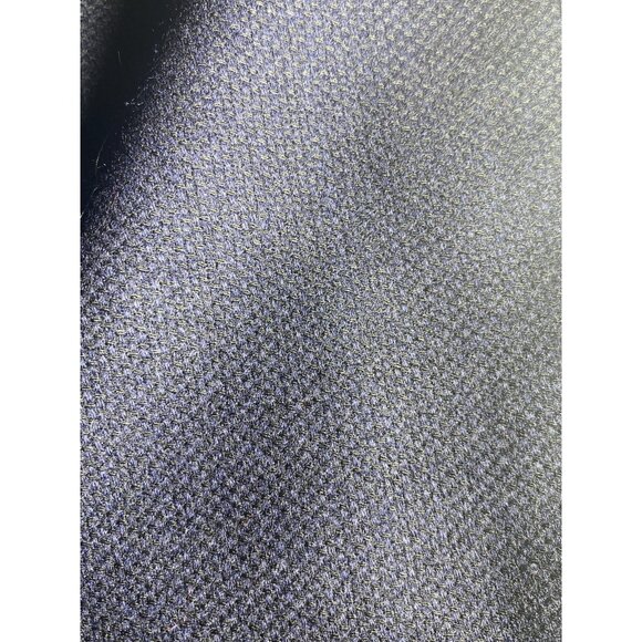 En Navy Size 38 Virgin Wool Cashmere Pencil Skirt Made In Austria Trimmed Split - Picture 11 of 14